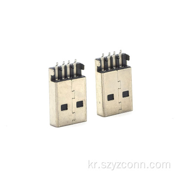 USB 커넥터 Male Plug Black Plastic